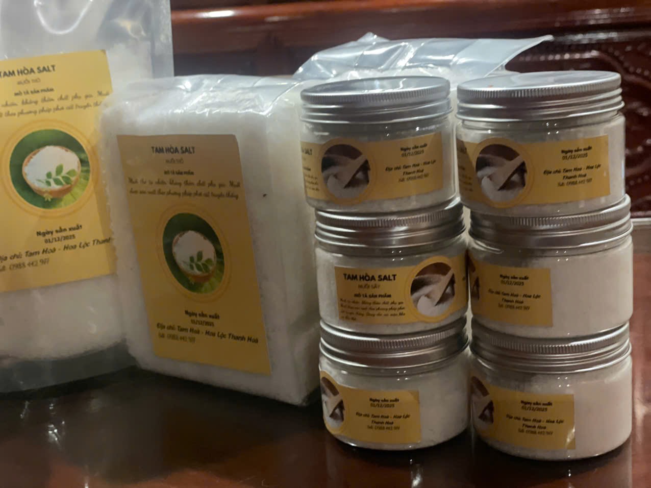 Muối sạch HTX muối Tam Hoà